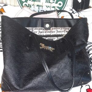 Juicy Couture Embossed Black Tote